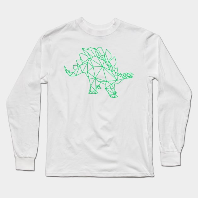 Stegosaurus Paleontology Dinosaur Long Sleeve T-Shirt by DimDom